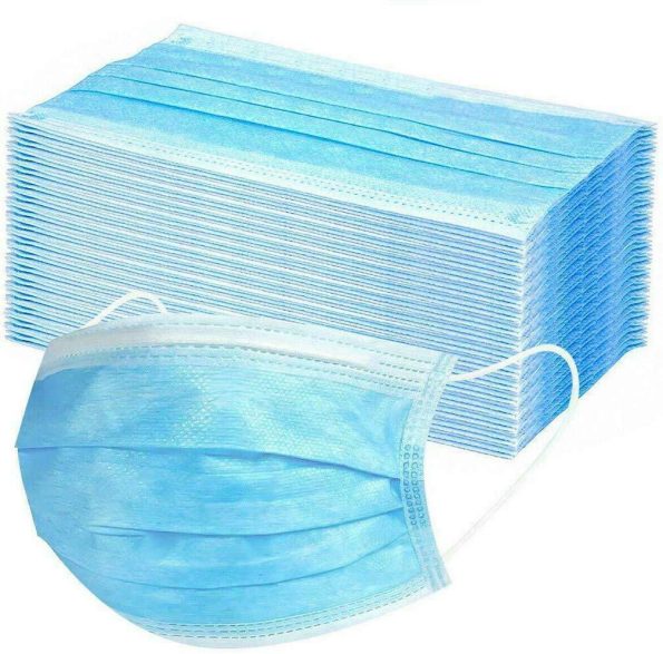 50x CE CERTIFIED Disposable SURGICAL MASKS Face Guard Dust Mouth 3 Ply Air Purifying - Image 10