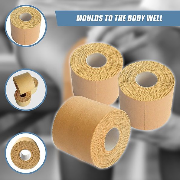 Premium Rigid Sports Strapping Tape - 3 Rolls of 50mm X 13.7M - Image 8