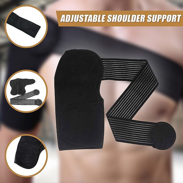 Adjustable Shoulder Support Brace Strap Compression Bandage Wrap - Image 8