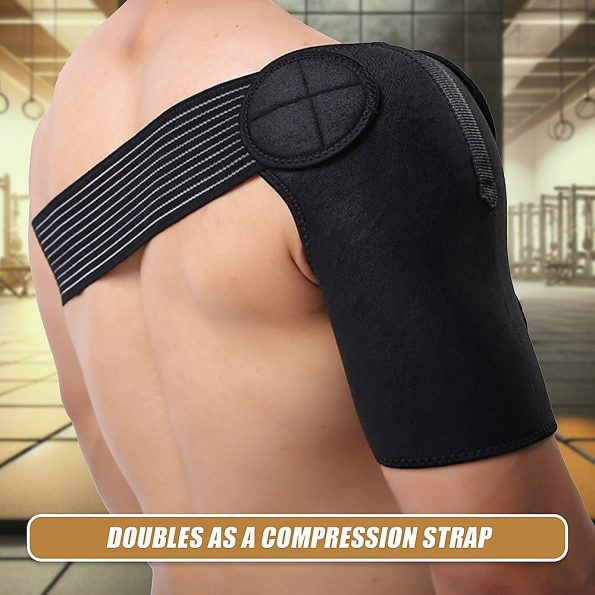 Adjustable Shoulder Support Brace Strap Compression Bandage Wrap - Image 9