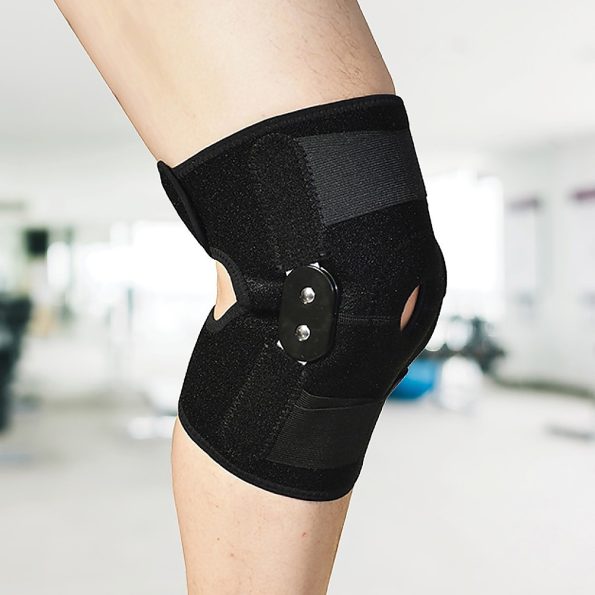 Hinged Full Knee Support Brace Protection Arthritis Injury Sports - Image 2
