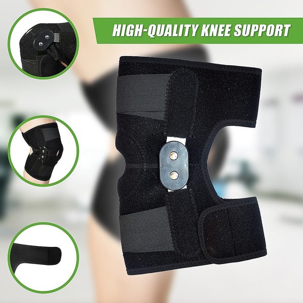 Hinged Full Knee Support Brace Protection Arthritis Injury Sports - Image 8