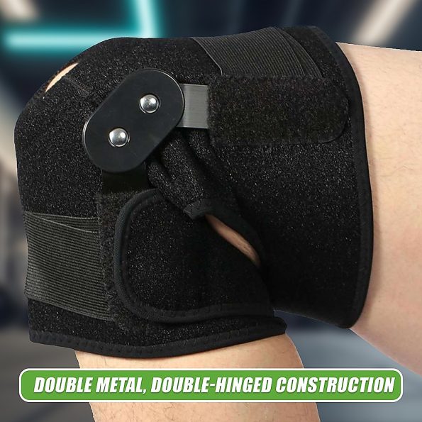 Hinged Full Knee Support Brace Protection Arthritis Injury Sports - Image 9