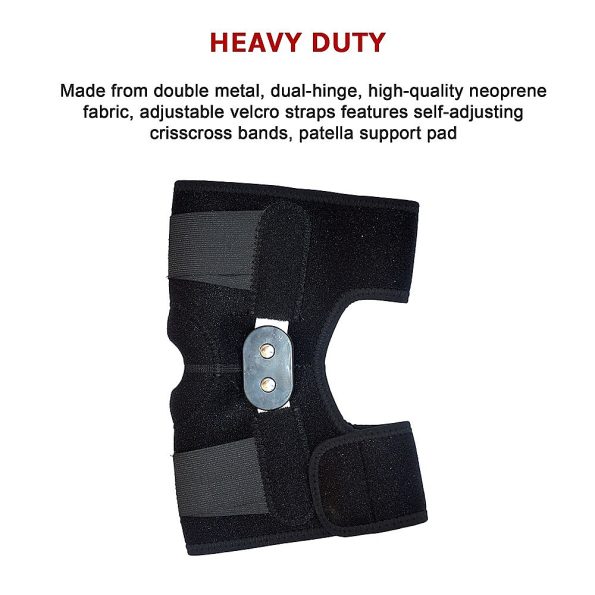 Hinged Full Knee Support Brace Protection Arthritis Injury Sports - Image 11