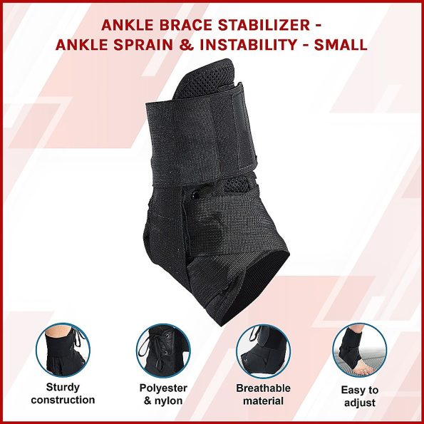 Ankle Brace Stabilizer - Ankle sprain & instability - SMALL - Image 3