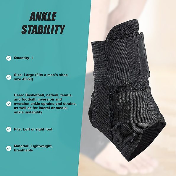 Ankle Brace Stabilizer - Ankle sprain & instability - LARGE - Image 10