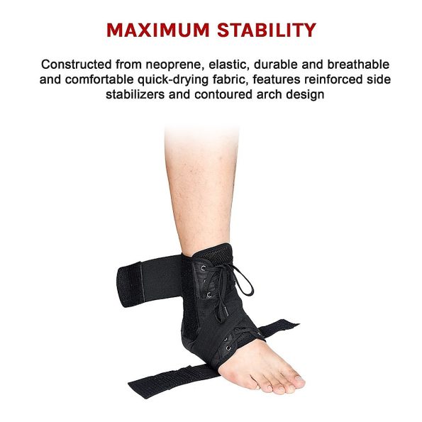 Ankle Brace Stabilizer - Ankle sprain & instability - MEDIUM - Image 7