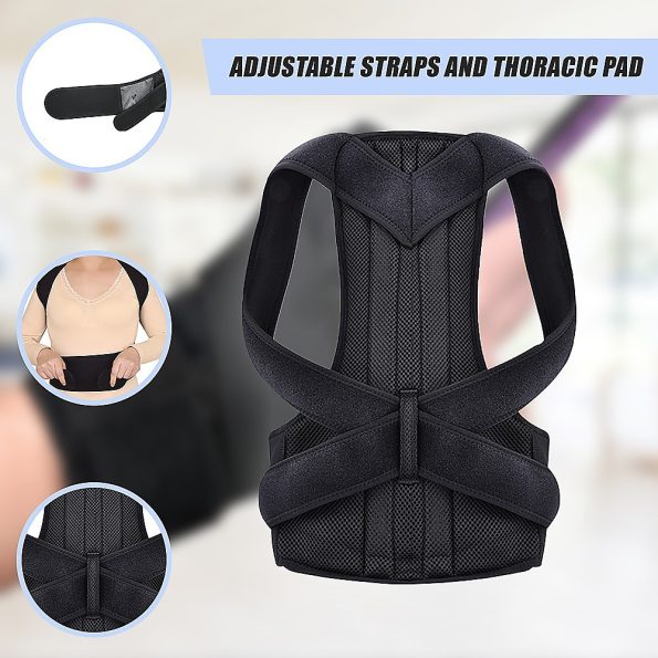 Lower Back Brace Unisex Posture Corrector Lumbar Support - Large - Image 8