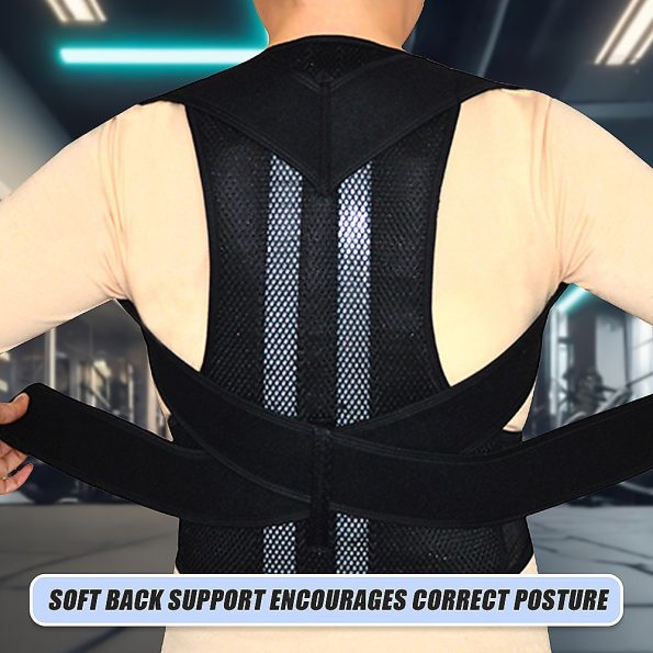 Lower Back Brace Unisex Posture Corrector Lumbar Support - Large - Image 9