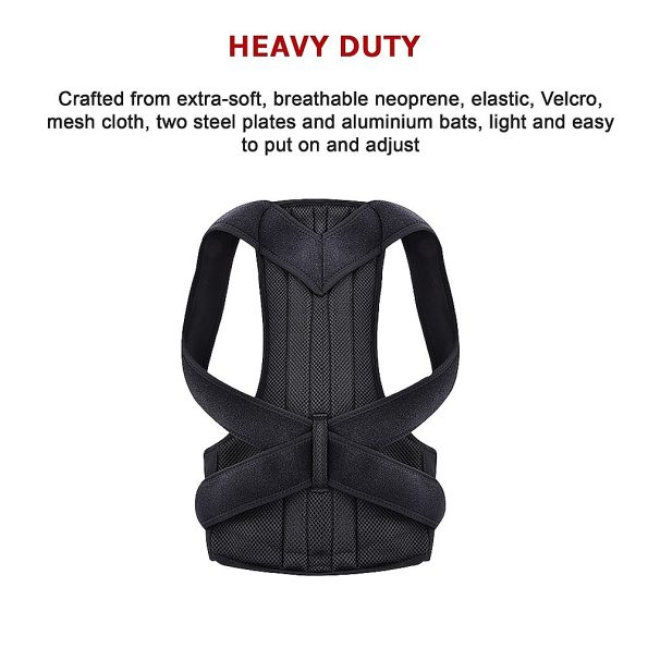 Lower Back Brace Unisex Posture Corrector Lumbar Support - Large - Image 11