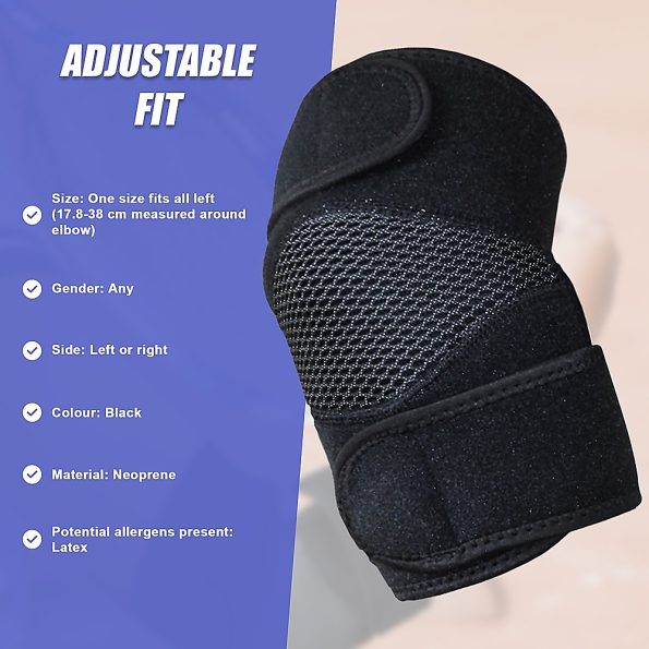 Adjustable Elbow Brace Support - Tennis Elbow, Arthritis - Image 10