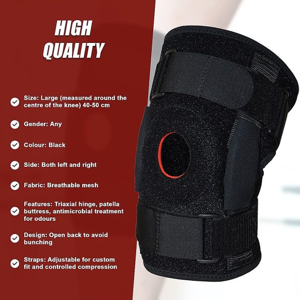 Hinged Knee Brace Support ~ ACL MCL ligament Runner's Knee - Image 10