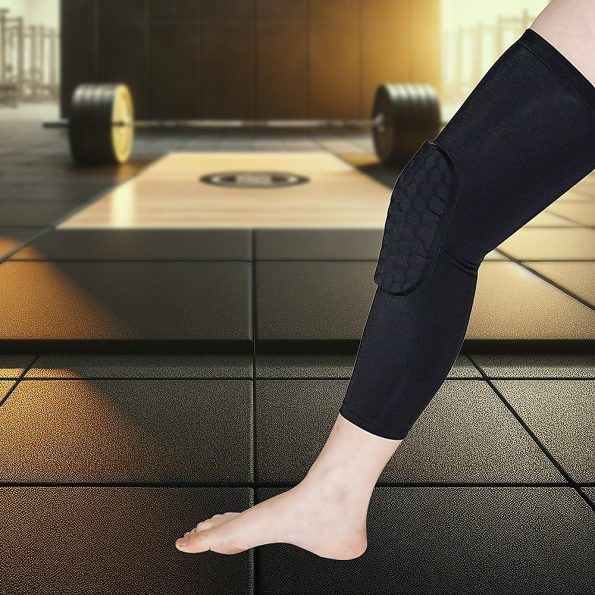 Knee Sleeve Guard Support Brace Sport Compression Calf Running - Image 5