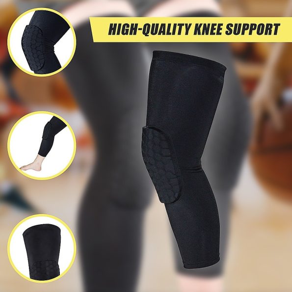 Knee Sleeve Guard Support Brace Sport Compression Calf Running - Image 8