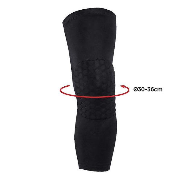 Knee Sleeve Guard Support Brace Sport Compression Calf Running - Image 12