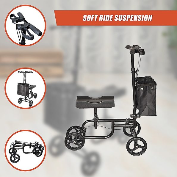 Knee Walker Scooter Mobility Alternative Crutches Wheelchair Portable - Image 8