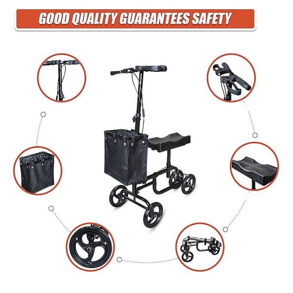 Knee Walker Scooter Mobility Alternative Crutches Wheelchair Portable - Image 9
