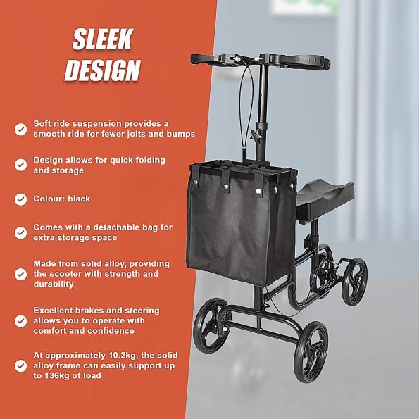 Knee Walker Scooter Mobility Alternative Crutches Wheelchair Portable - Image 10