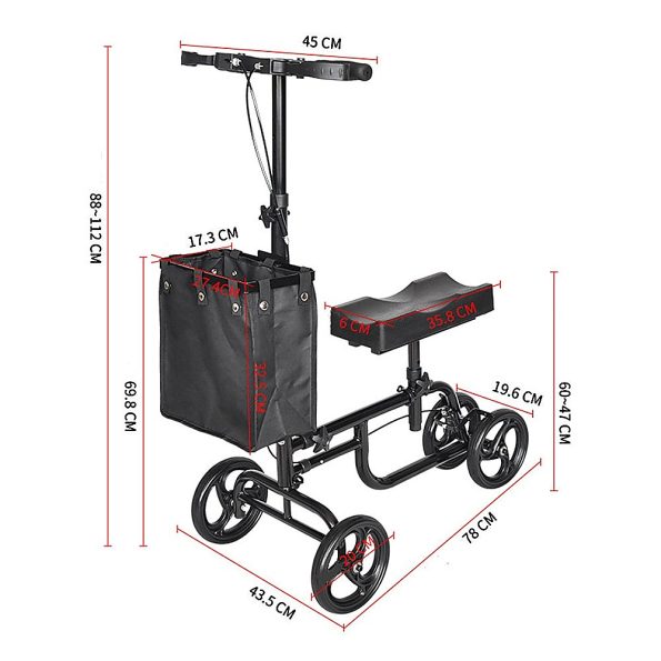 Knee Walker Scooter Mobility Alternative Crutches Wheelchair Portable - Image 12