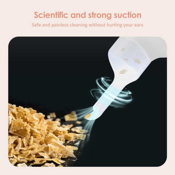 Black Electric Earwax Removal Tool - LED Light Ear Cleaner for Adults and Kids, USB Rechargeable with Multiple Tips - Image 5