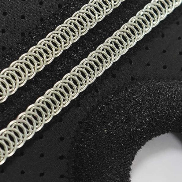 Grey Adjustable Knee Brace Support (Pair) with Dual Spring Stabilizers & Patella Gel Pad - Non-Slip for Sports Running Hiking - Image 5