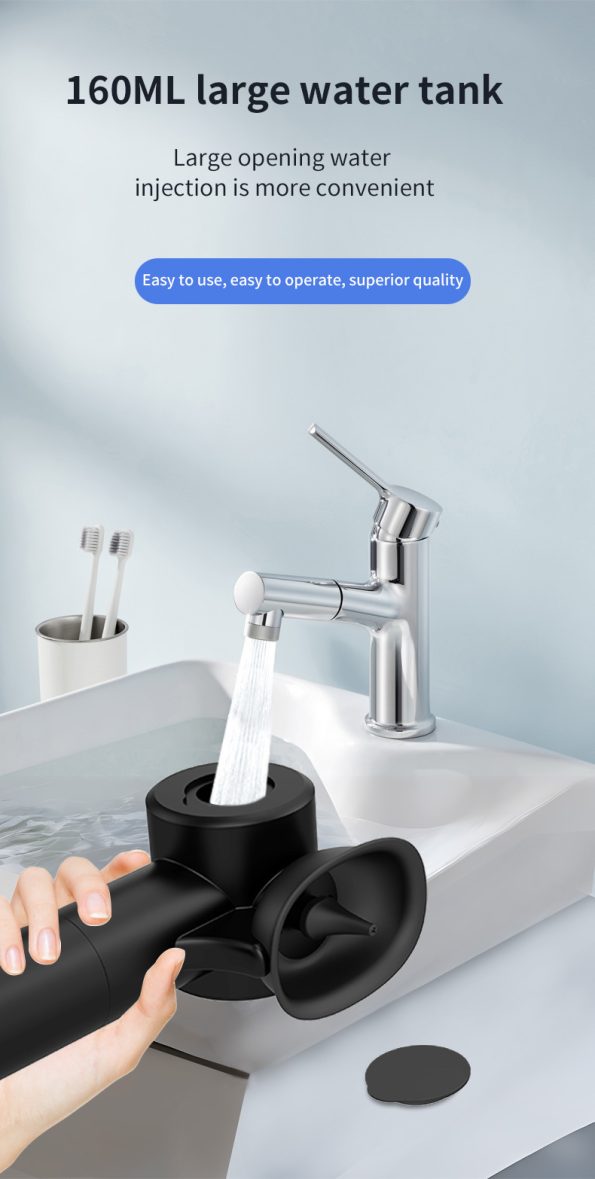 Automatic Electric Ear Wax Removal & Irrigation System - 5 Modes, USB-C, Hot Air Drying(white) - Image 7