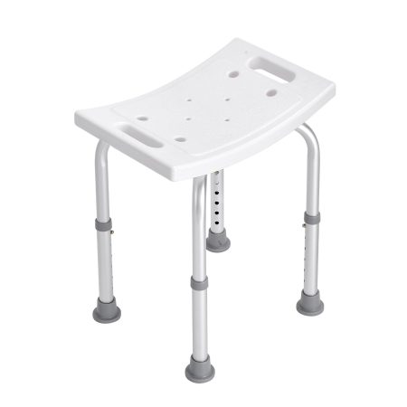 VEVOR Shower Chair| Adjustable Height Shower Stool with Built-in Handles| Shower Seat for Inside Shower or Tub| Non-Slip Bench Bathtub Stool Seat for Elderly Disabled Handicap| 158.8 kg Capacity