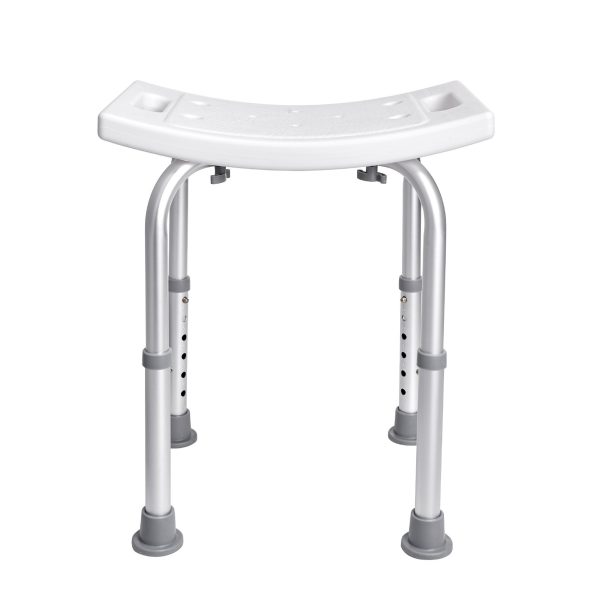 VEVOR Shower Chair| Adjustable Height Shower Stool with Built-in Handles| Shower Seat for Inside Shower or Tub| Non-Slip Bench Bathtub Stool Seat for Elderly Disabled Handicap| 158.8 kg Capacity - Image 10