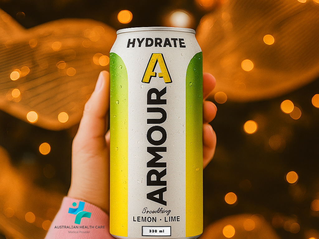 Body Armour Hydrate Can – Lemon + Lime 330ml (24 Cans)