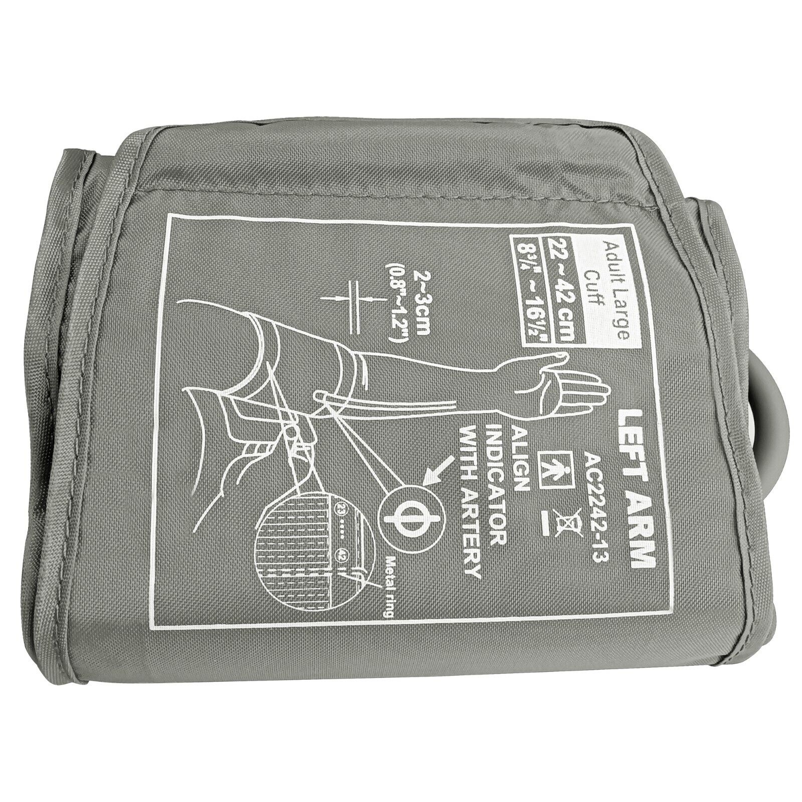 Bluetooth Blood Pressure Monitor, Large Cuff 22-42cm, Digital, Smartphone Compatible - Image 3