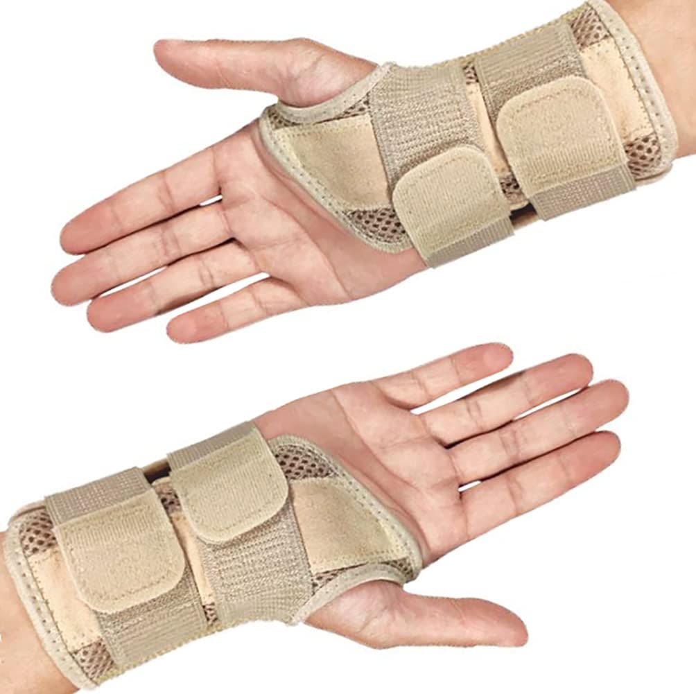 Wrist Brace Carpal Tunnel Right Left Hand for Men Women, Night Wrist Sleep Supports Splints Arm Stabilizer with Compression-2pcs - Image 4