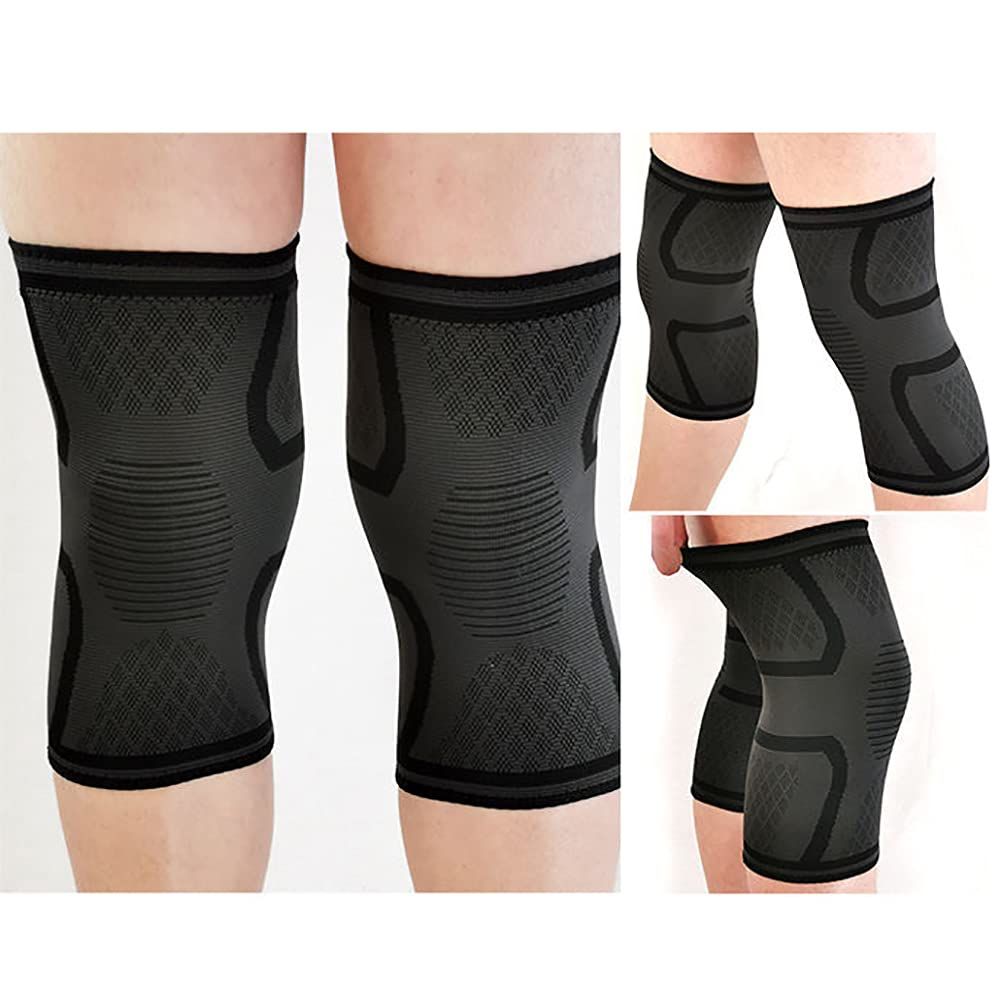 Knee Pads Knee Sleeves Weightlifting Knee Compression Sleeve, Knee Support Knee Flex Wrap Knee Sleeves - Image 2