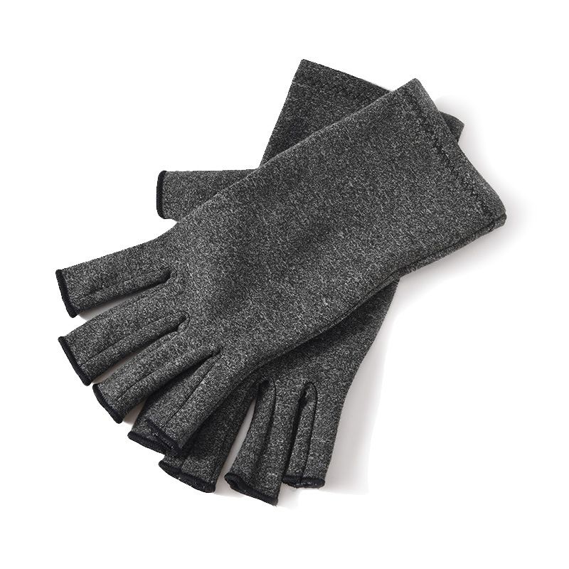 2 Pairs Arthritis Compression Gloves for Women Men, Carpal Tunnel Pain Relief, Fingerless Gloves for Typing and Daily Work