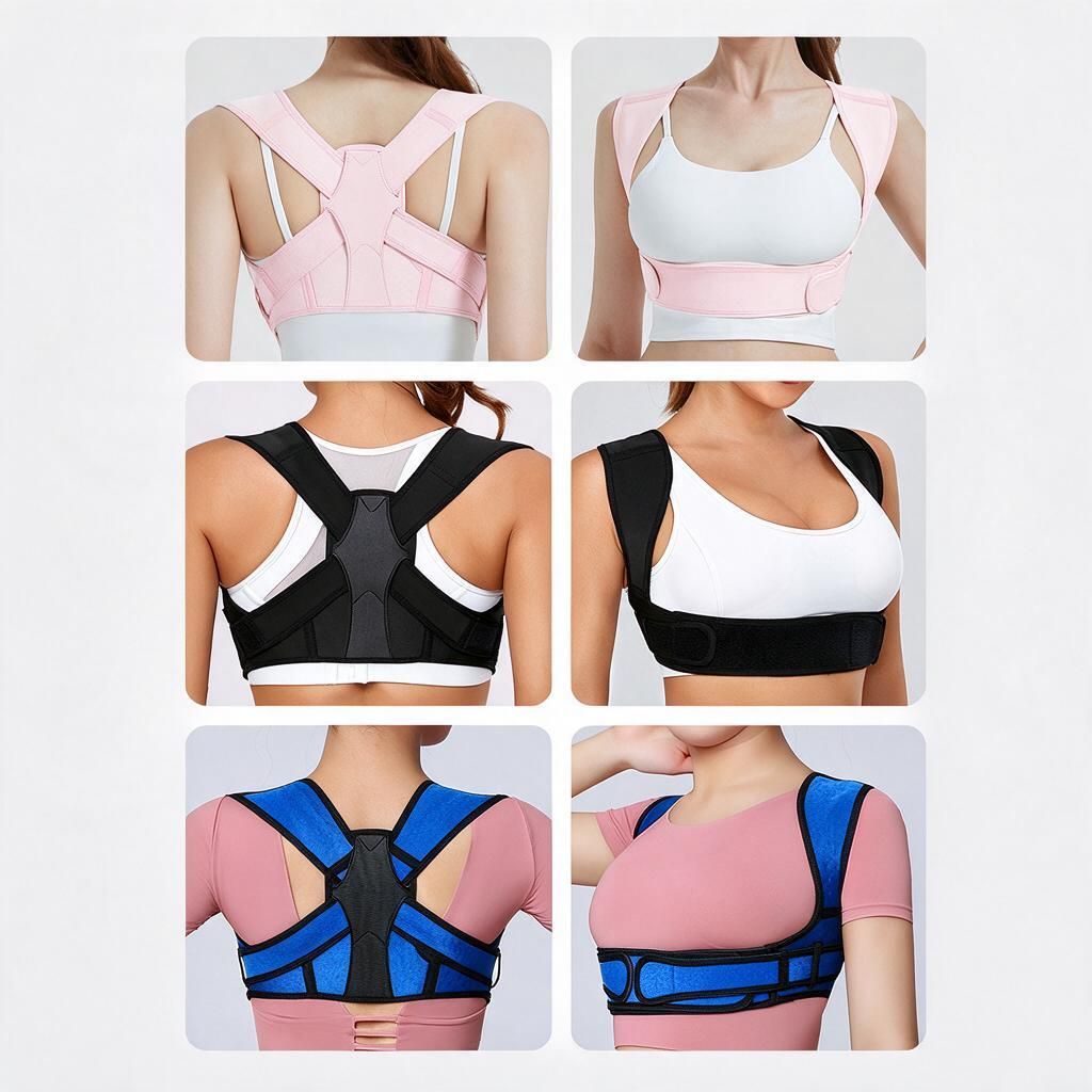 Pink L/XL Back Posture Trainer Shoulder Alignment Strap for Adults Breathable Mesh Desk Work Home Gym - Image 7