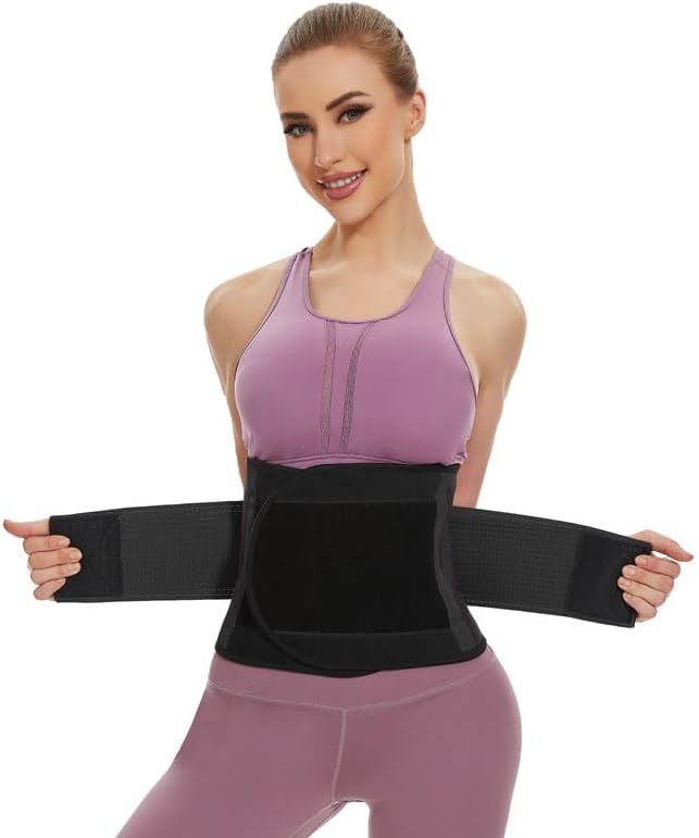 Waist Trainer Belt for Women, Adjustable Slimming Body Shaper with Dual Straps, Back Brace Cincher for Fitness Workout, Unisex - Image 4