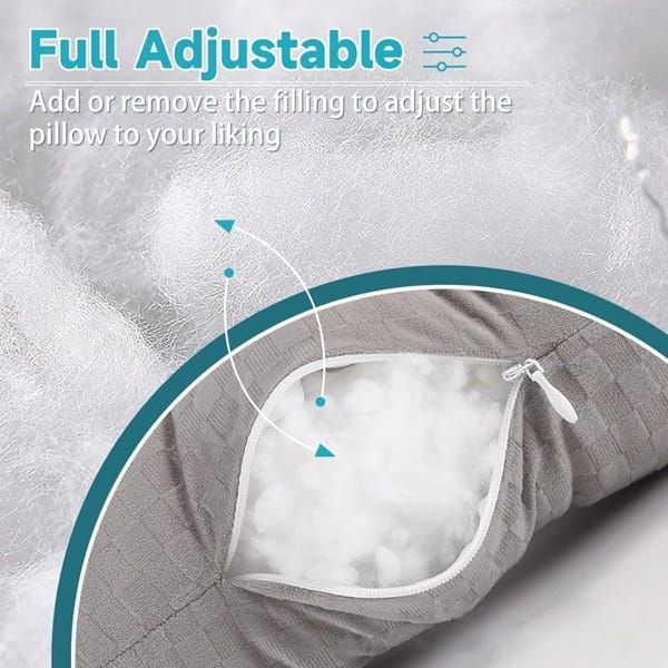 Ear Piercing Pillow for Side Sleepers, Donut Pillow with Ear Hole, Pain Relief Ear Guard Pillow, Grey, 32 x 44cm - Image 5