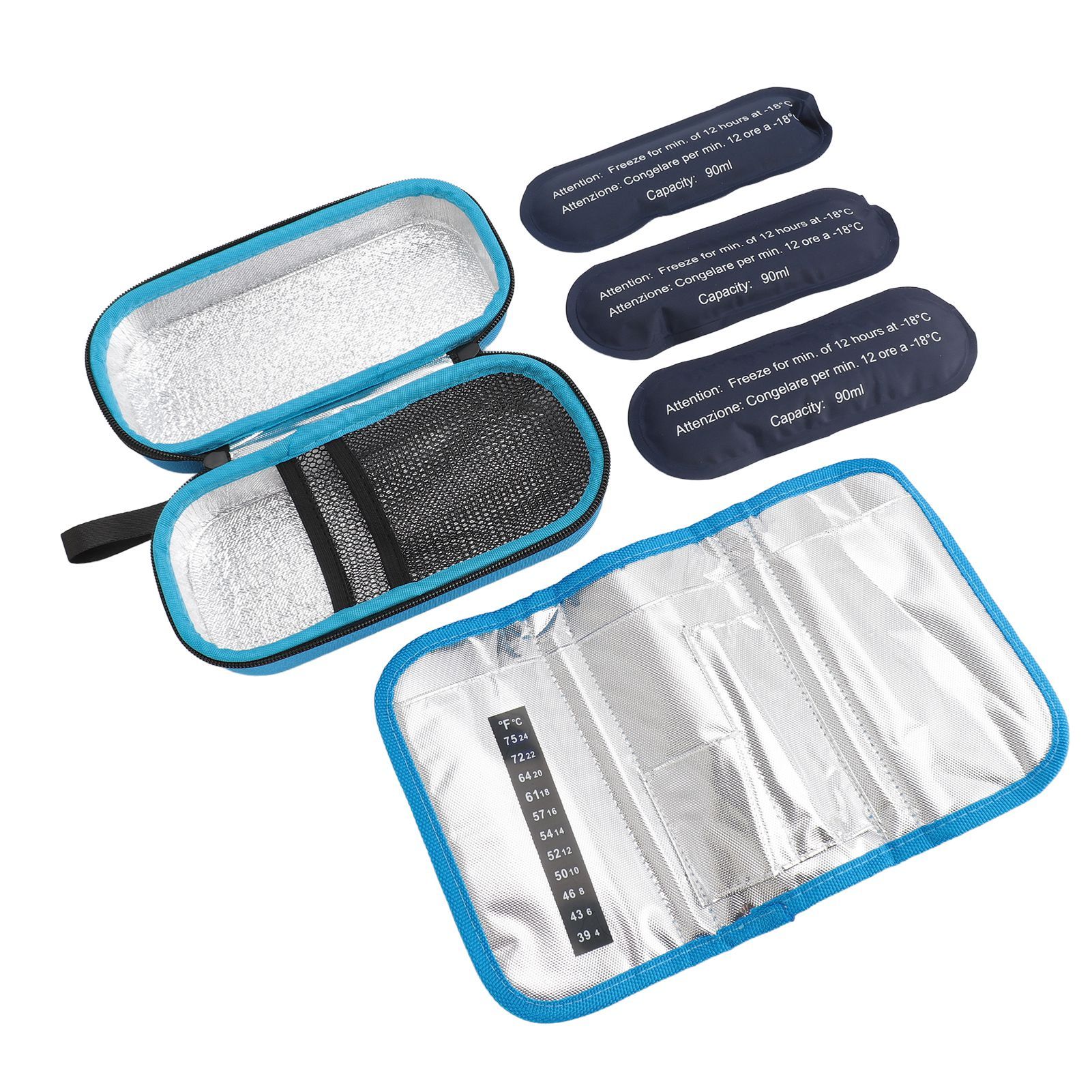 Insulin Cooler Bag Multipurpose Portable Lightweight Diabetic Insulated Bag for Insulin Pen Medication Diabetic Supplies Type 1