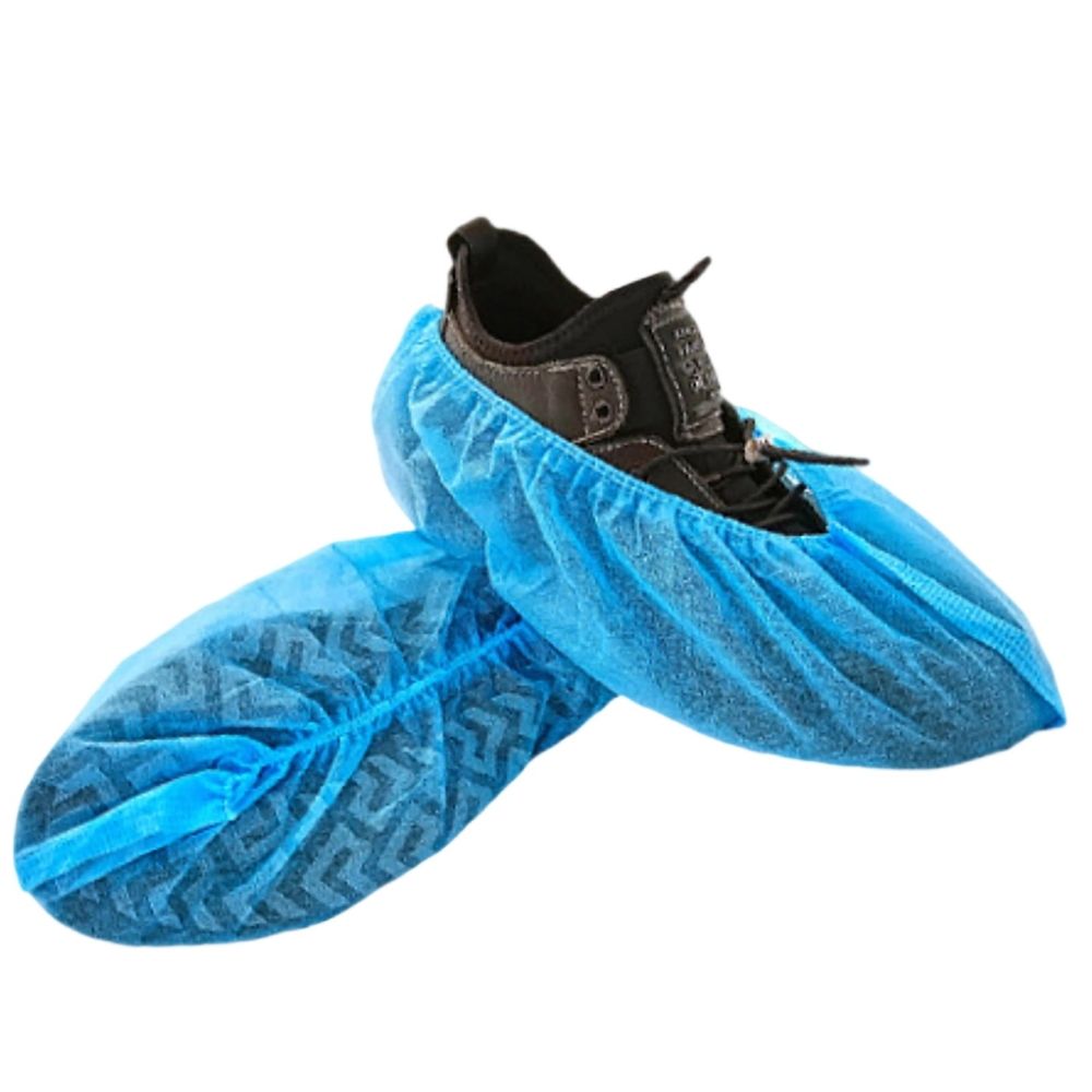 1 Disposable Slipper Covers Blue Non Woven Boot Covers Suitable For Indoor Breathable Slippery And Boots Stretchable For Everyone Show Booties Shoe Coverings Disposable Rain Boots Shoe Cover Foot