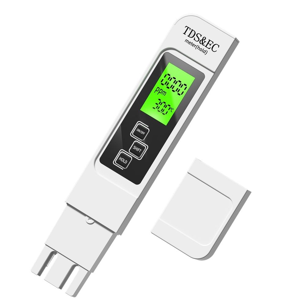 4-in-1 TDS Meter for EC Temperature and Water Testing, Accurate Digital Water Tester for Drinking Tap Well Swimming Pool and Hydroponics