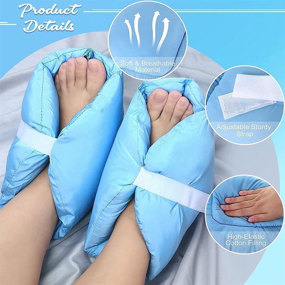 1 Pair Heel and Boot Protector Pads for Injury Pain Relief Ulcers Footpad Protection