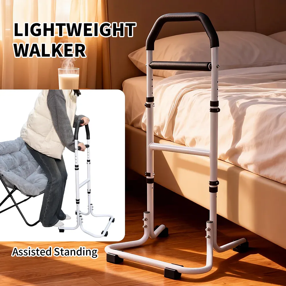 Mobility Standing Aid Aluminium Alloy Handrail Adjustable Height with Non-Slip Base for Seniors and Pregnant Women Couch Assistance Bearing Capacity 100kg - Image 2