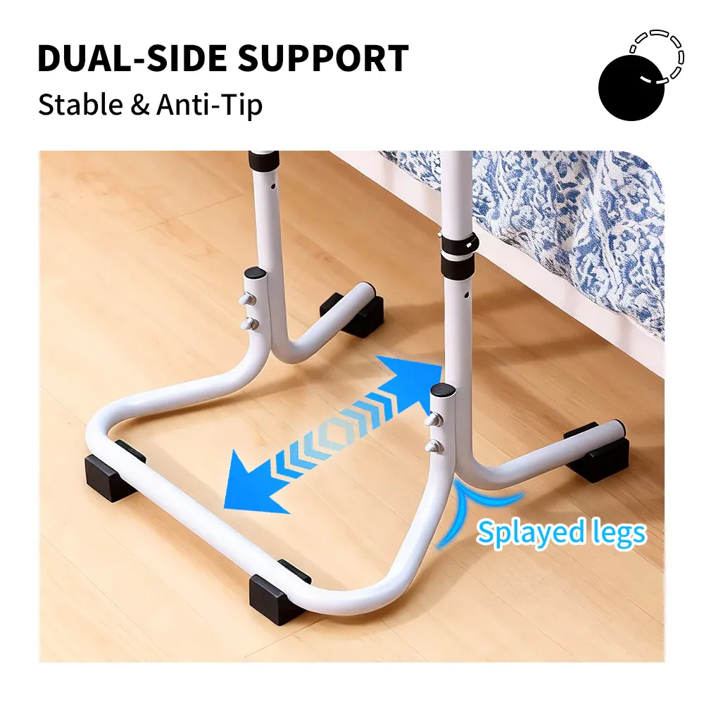 Mobility Standing Aid Aluminium Alloy Handrail Adjustable Height with Non-Slip Base for Seniors and Pregnant Women Couch Assistance Bearing Capacity 100kg - Image 4
