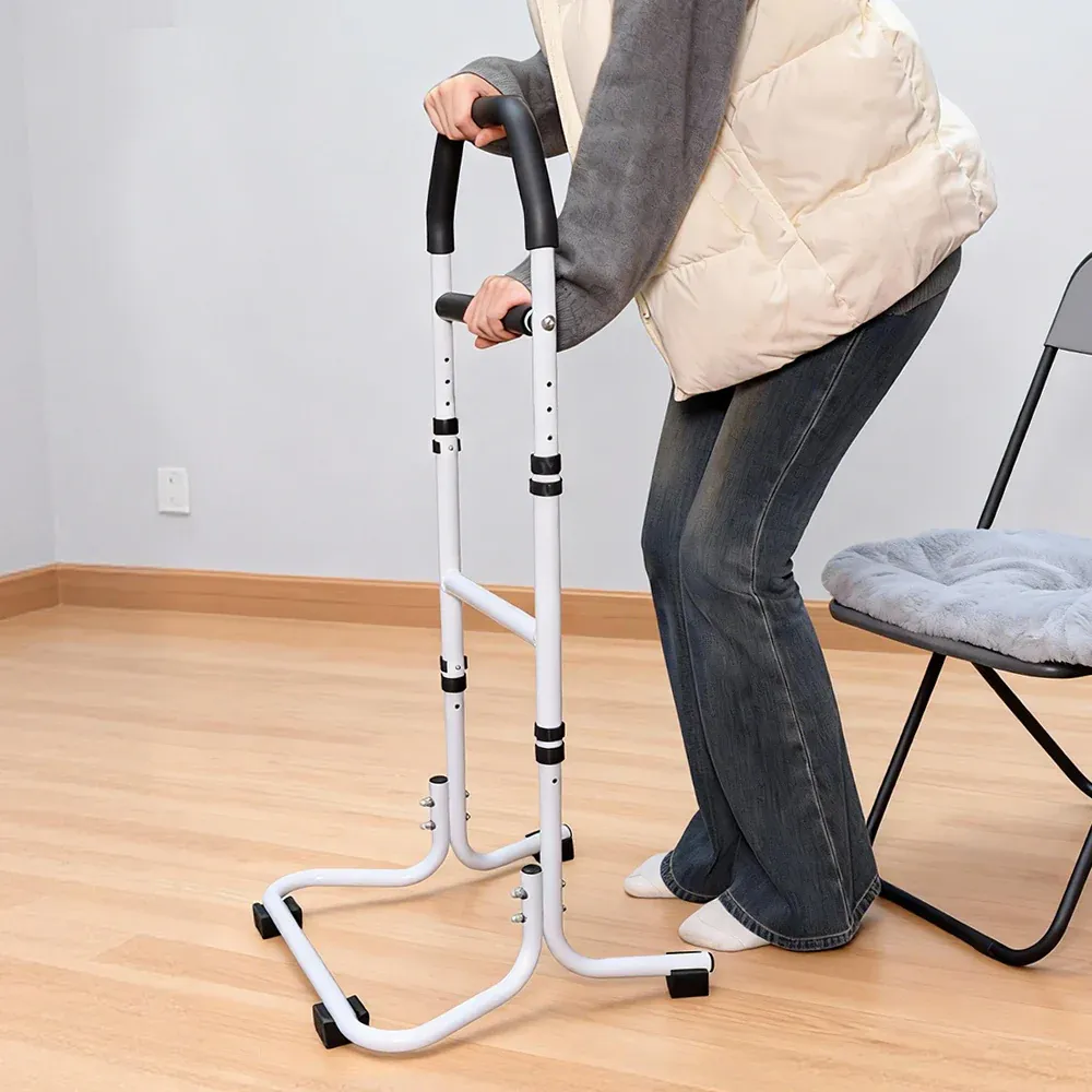 Mobility Standing Aid Aluminium Alloy Handrail Adjustable Height with Non-Slip Base for Seniors and Pregnant Women Couch Assistance Bearing Capacity 100kg - Image 8