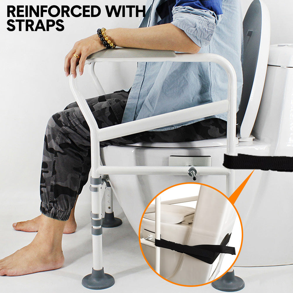 Toilet Frame Support Standing Disability Assist Aid Safety Grab Handle Rail Height and Width Adjustable For Elderly Disabled Max Load 150Kg - Image 10